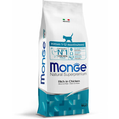 MONGE Natural Kitten 10 kg - barība kaķēniem ar cāļa gaļu